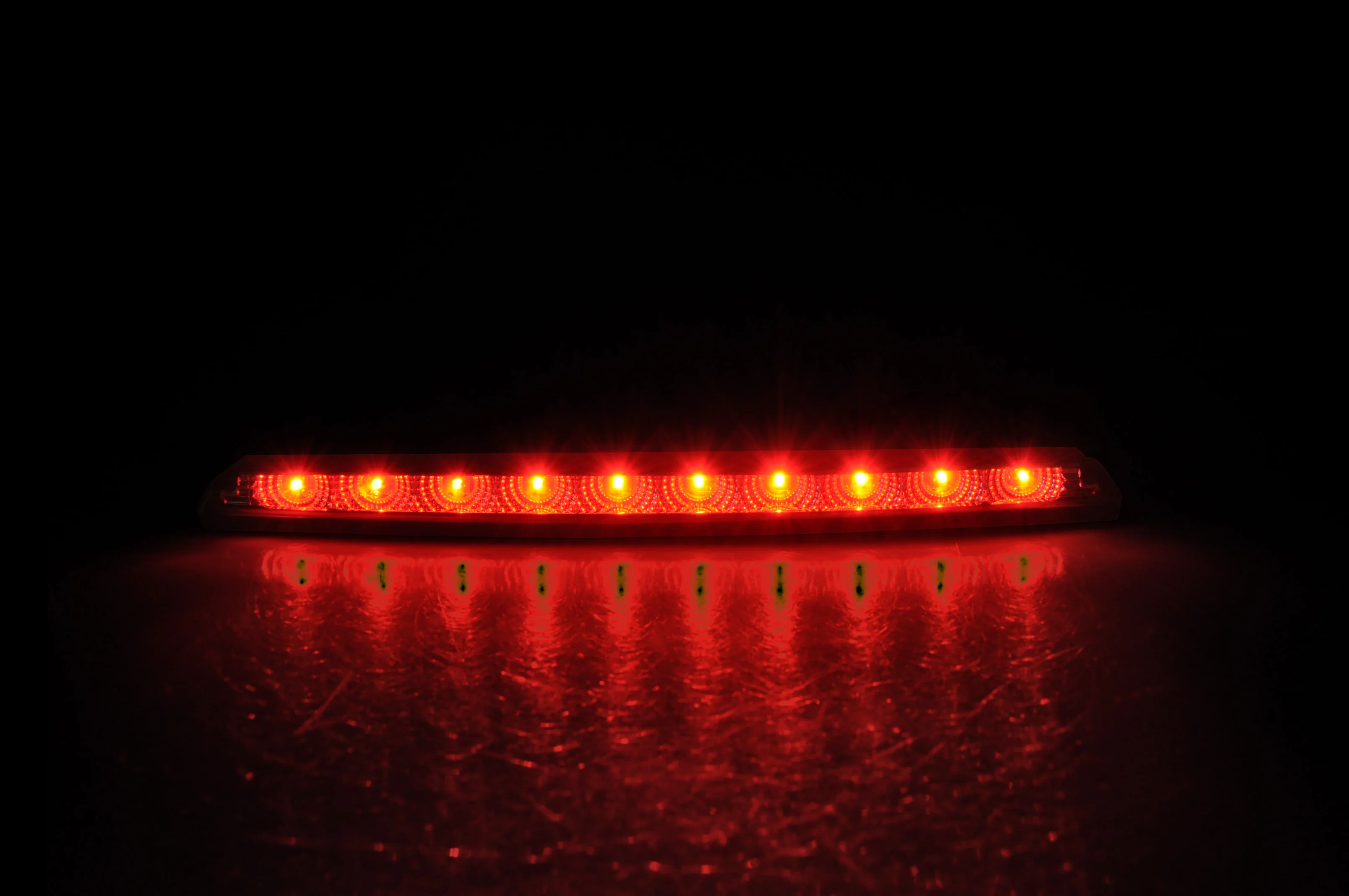 Прозрачная линза красный светодиодный задний 3-й третий тормозной фонарь лампа для VW Scirocco 2008-, 10 Пиранья свежий красный светодиодный фонарь