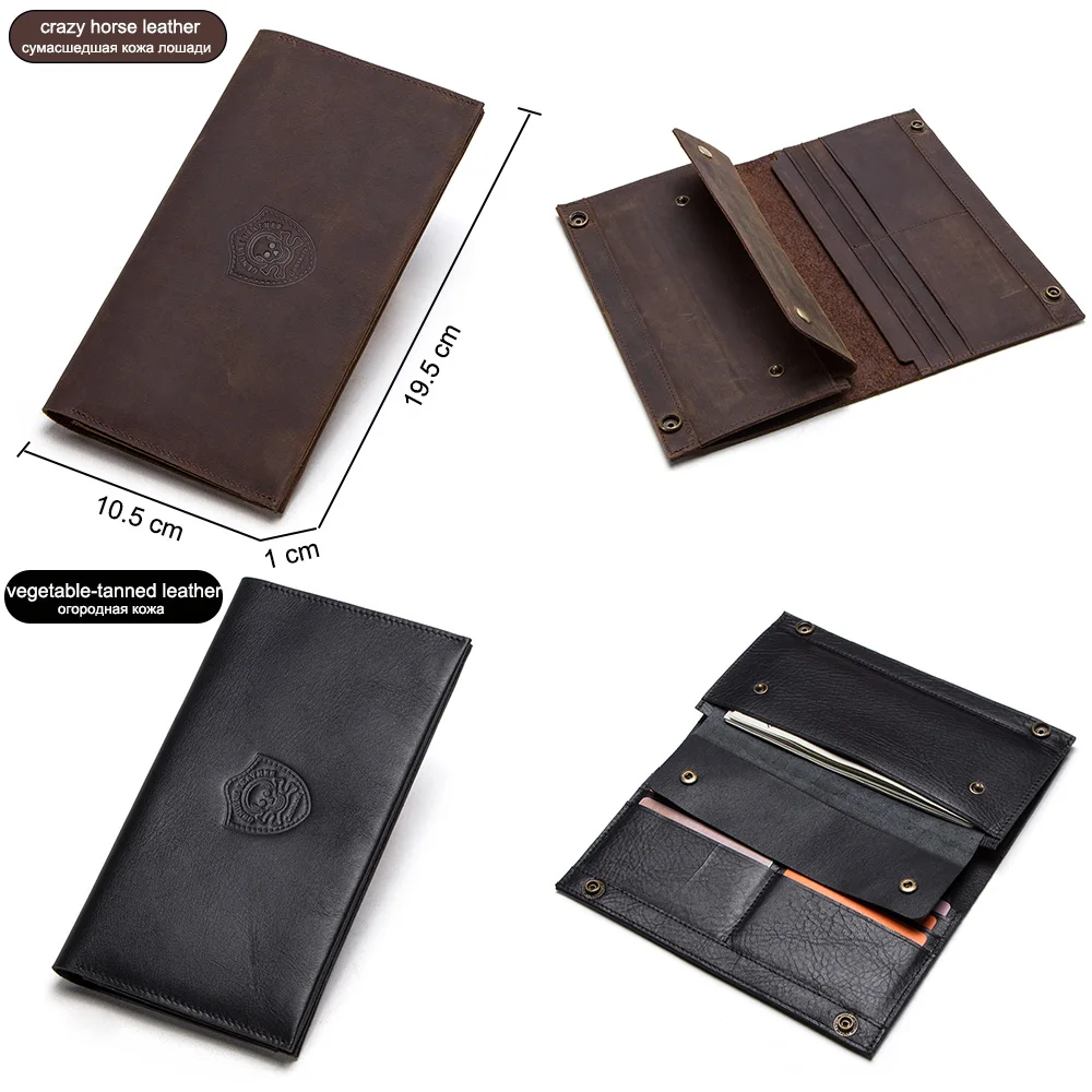 CONTACT'S коровьей кожи мужской длинный кошелек для сотового телефона старинные