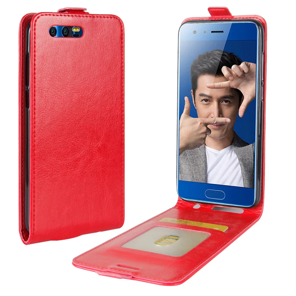 Чехол для huawei Honor 9 раскладушка кожаный чехол с магнитной застежкой защитный чехол бизнес