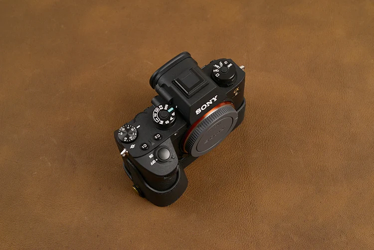 AYdgcam из брендовой натуральной кожи; Камера чехол для sony A9 A7R III A7R Mark III Камера сумка ручной работы Половина крышка ручка Винтаж чехол