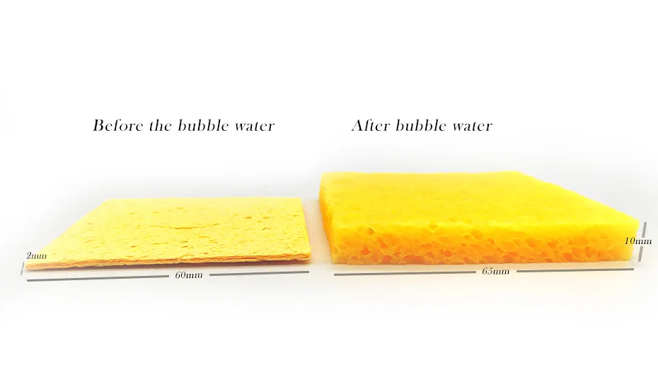 20pcs/lot Soldering Iron Tip Welding Cleaning Sponge Pads /High temperature resistant clean tool/yellow Size 6cm*6cm thicken | Инструменты