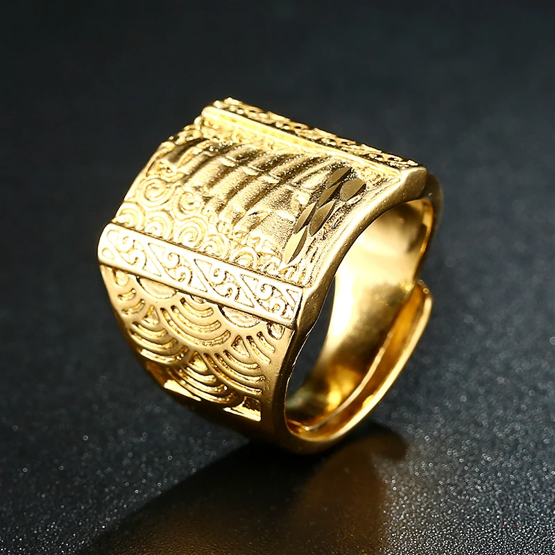 Кольцо для парусной лодки в стиле панк рок мужское кольцо золотого цвета с