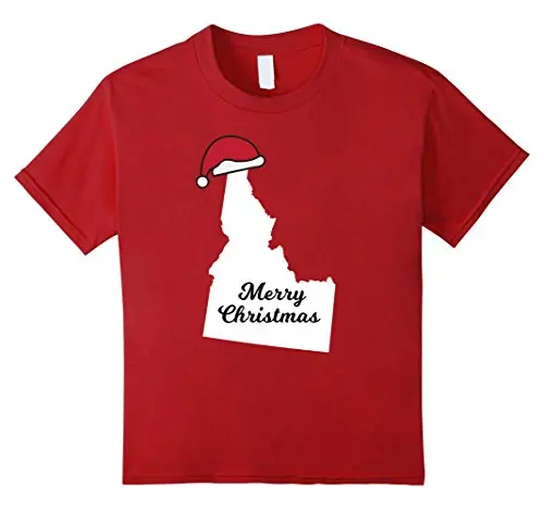 

Idaho Merry Christmas Holiday T-Shirt 2018 Hot Sale New Men'S T Shirt Print T-Shirt Men Summer Style Free Shipping