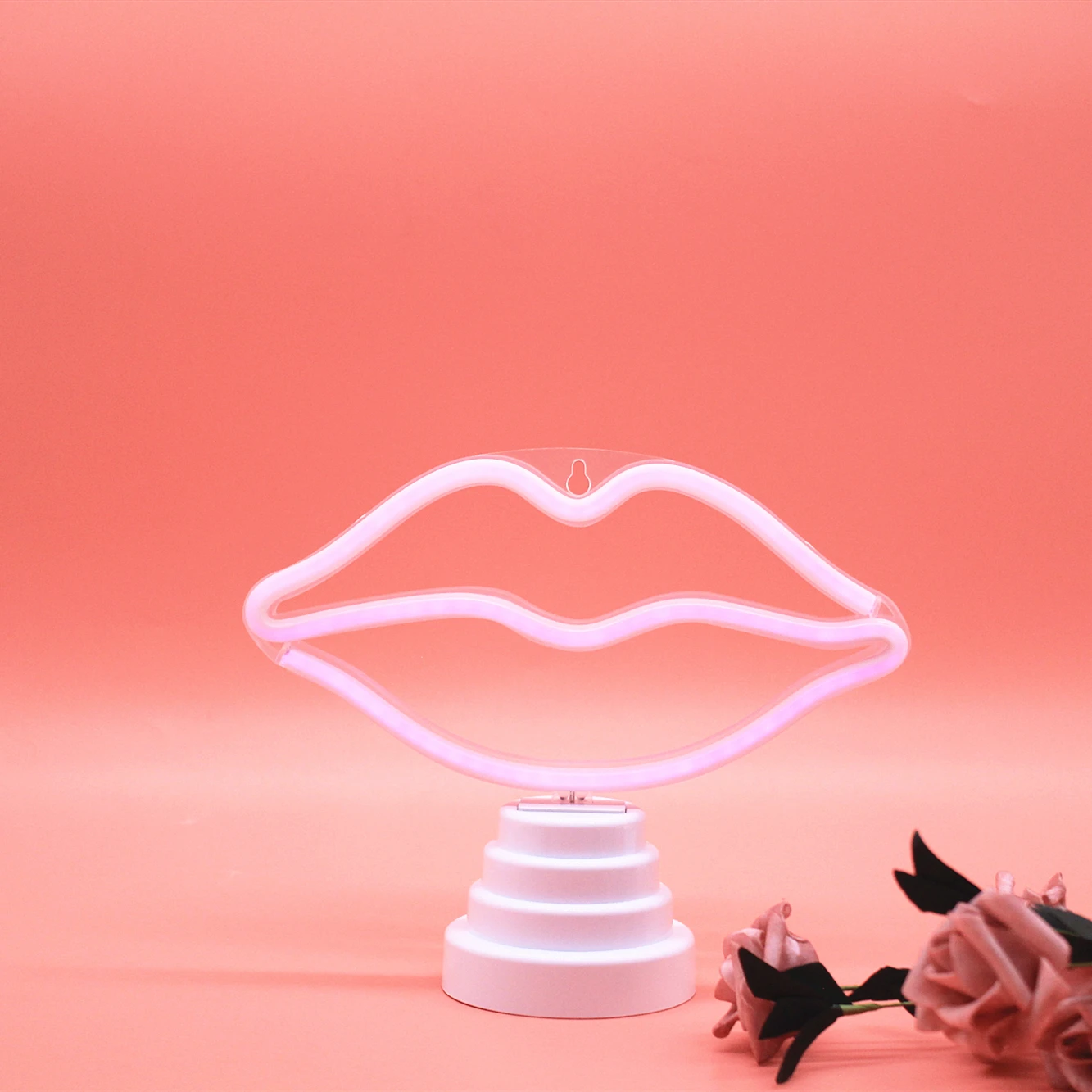Настольная/настсветодиодный ная светодиодная неоновая вывеска TONGER Lips
