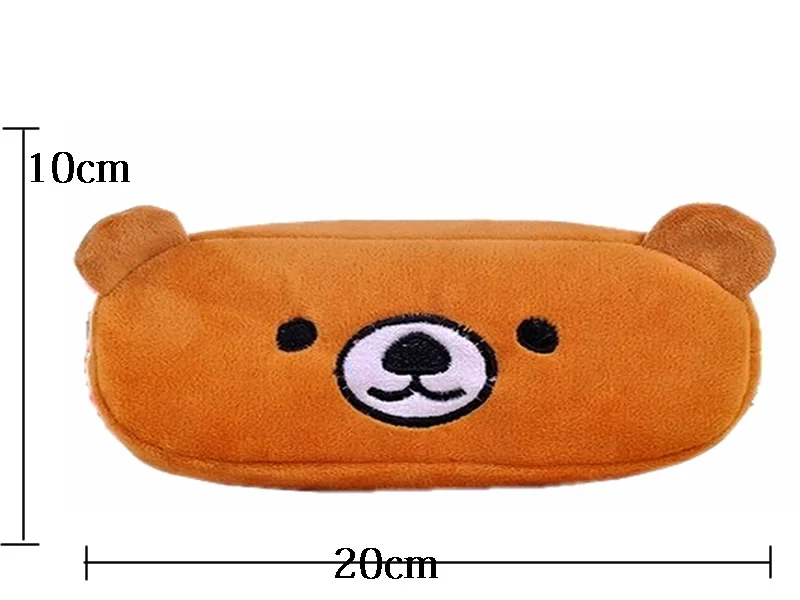 1 шт. горячая Распродажа милый плюшевый Rilakkuma пенал на молнии для ручек чехол для карандашей с рисунком школьные принадлежности для девочек