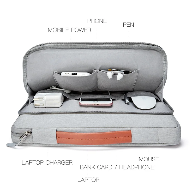 Сумка KALIDI для ноутбука 11 12 13 3 15 6 17 дюймов водонепроницаемая сумка Macbook Air Pro