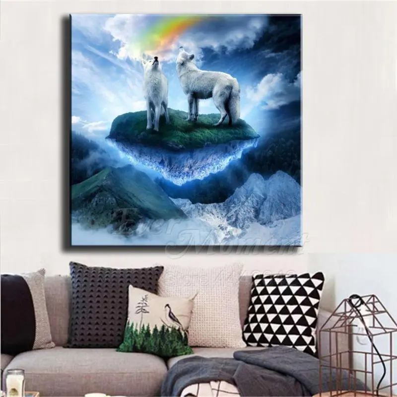 Когда-нибудь момент алмазов картина волк &quotРадуга&quot полная квадратная дрель