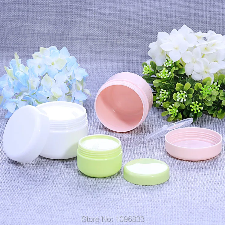 100 г пластиковая банка для крема розового цвета косметика или медицинский