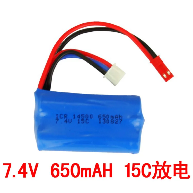 7,4 V 650 mAH 14500 Lipo батарея для Syma F1 пульт дистанционного управления Вертолет li-po 2s батарея 650 mAH 7,4 V 14500 15C игрушка Батарея