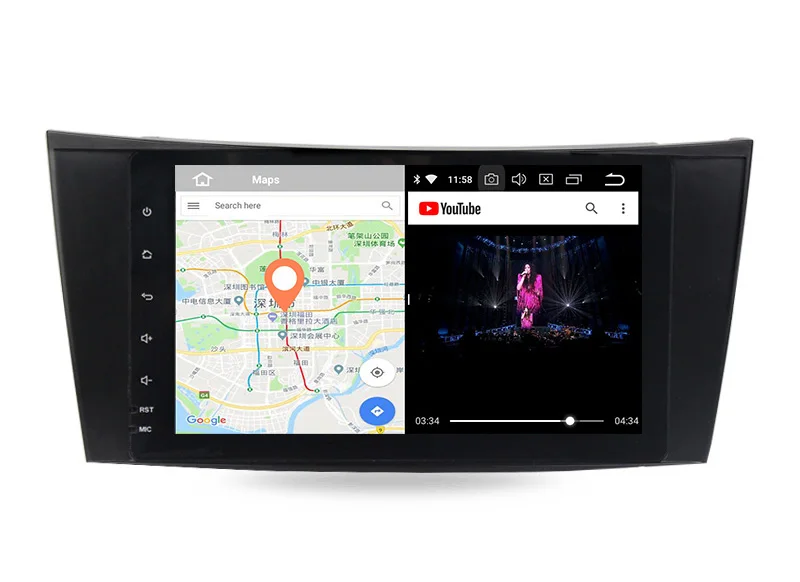 Новое поступление! 8 дюймов HD1024* 600 android8.0 автомобильный магнитофон gps DVD плеер для Mercedes Benz/E-Class/W211/E200/E220/E300/E350