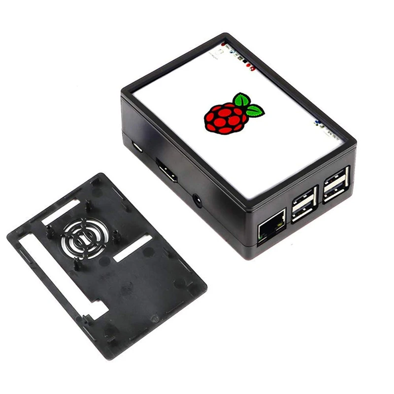 Raspberry Pi 3 5 дюймовый дисплей сенсорный экран + чехол ABS вентилятор радиатор для 3B +/