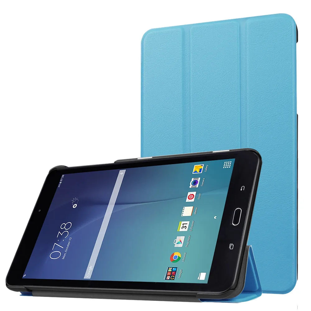 Чехол для Samsung Galaxy Tab E 9 6 дюйма Тонкий Ультратонкий чехол планшета с откидной
