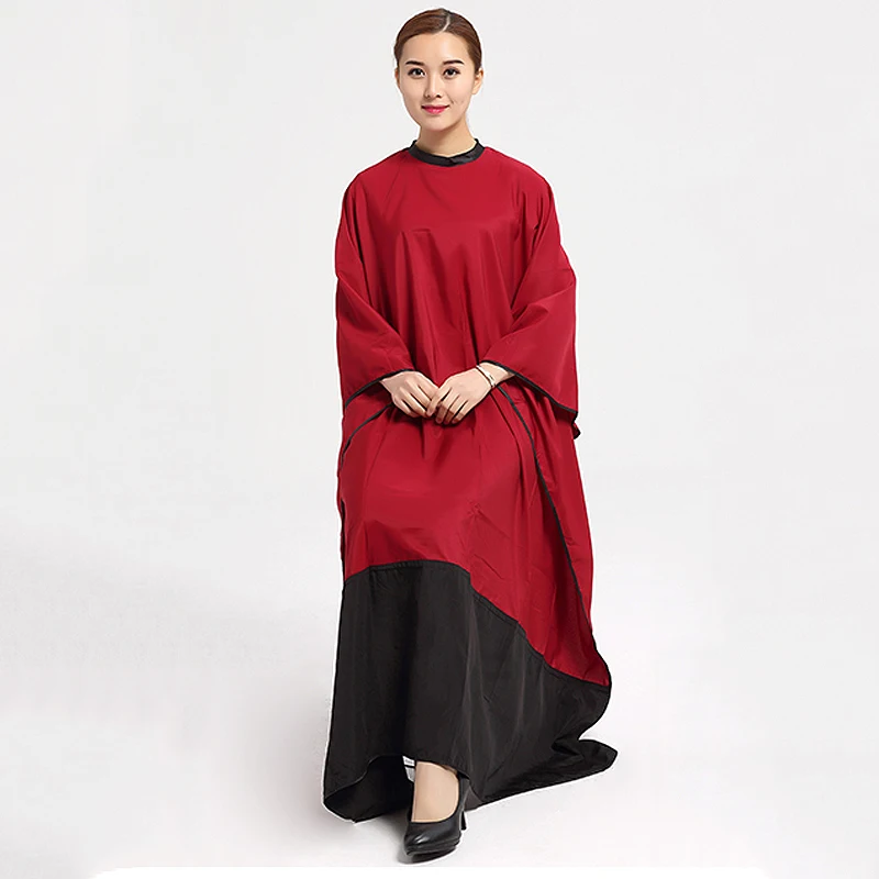 Экстра длинная одежда большого размера разноцветный Сращивание Парикмахерская