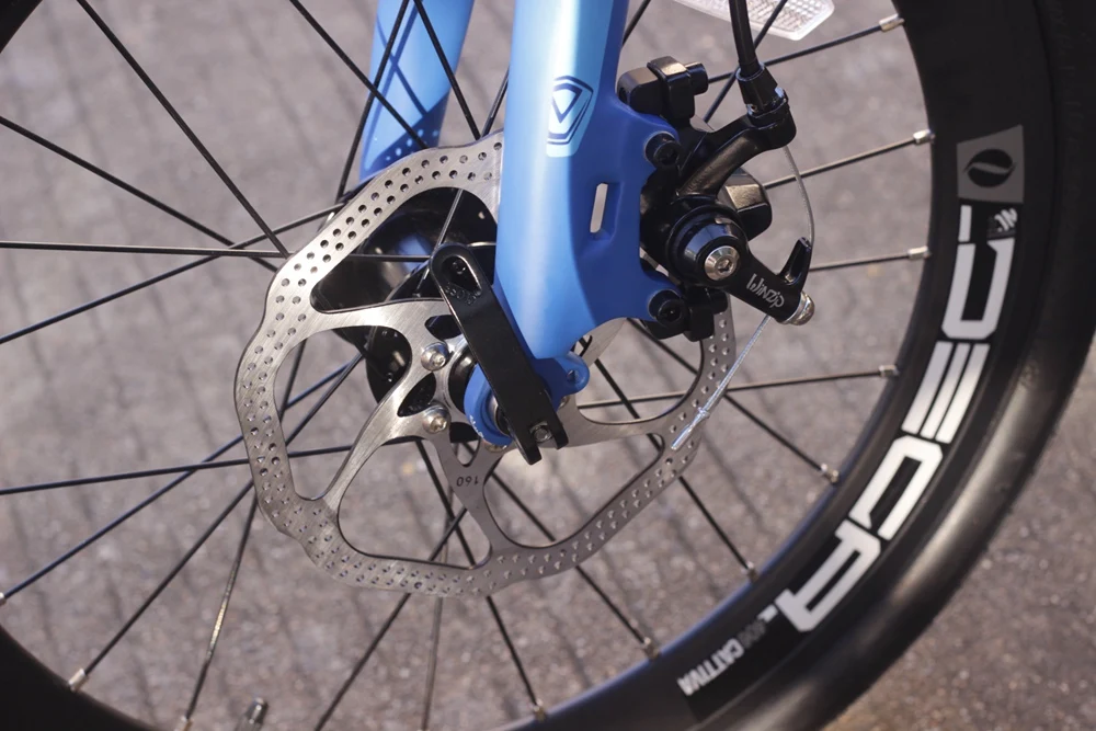 JAVA CL велосипед 2" Minivelo 18 скоростей дисковый тормоз прямая штанга 4600 Uniex высокое качество городской 406 мини velo велосипедные механические тормоза