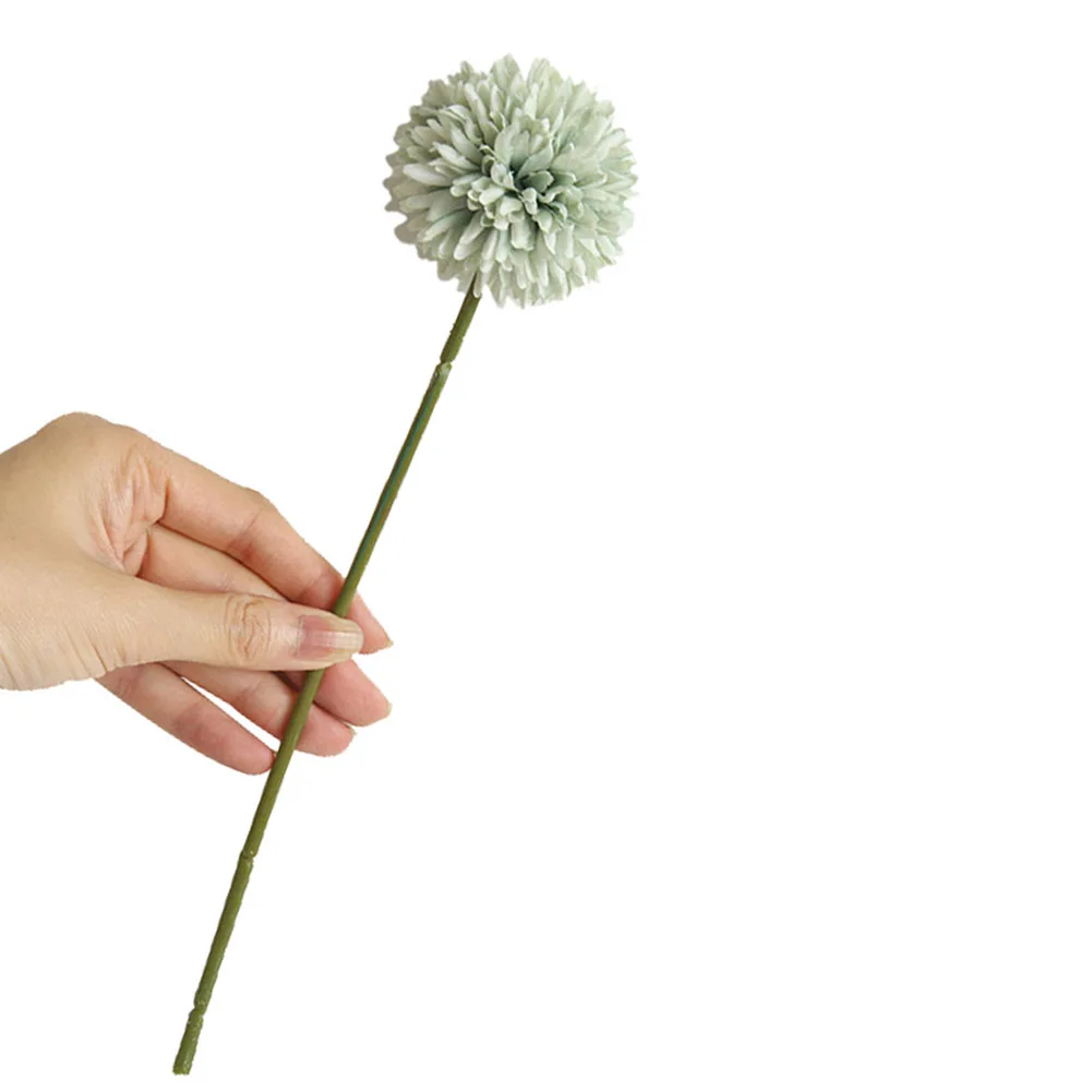 Зеленый 1 Pcs Simulation Artificial Flower Fake Dandelion Bouquet Home Wedding Party Decoration DTT88 - Цвет: Зеленый