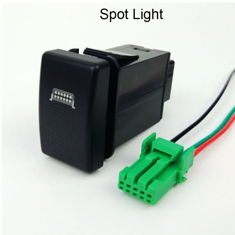 Spot Light Светодиодный прожектор радарный датчик парковки камера рекордер монитор задняя кнопка переключателя соединительной линии провода для Mazda 6 - Цвет: Spot Light