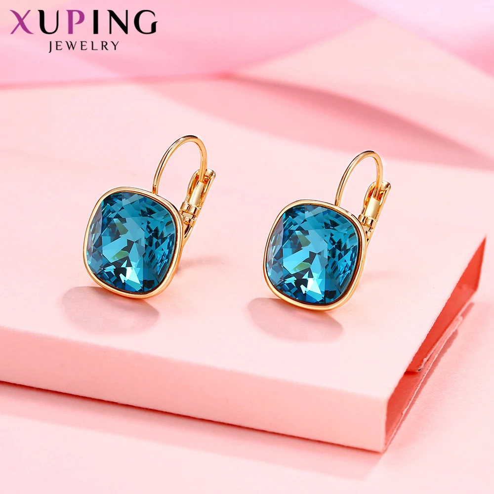 Xuping Роскошные серьги подарки на день Святого Валентина кристаллы от Swarovski Красочные очаровательные Висячие серьги для женщин Подарки M42-200
