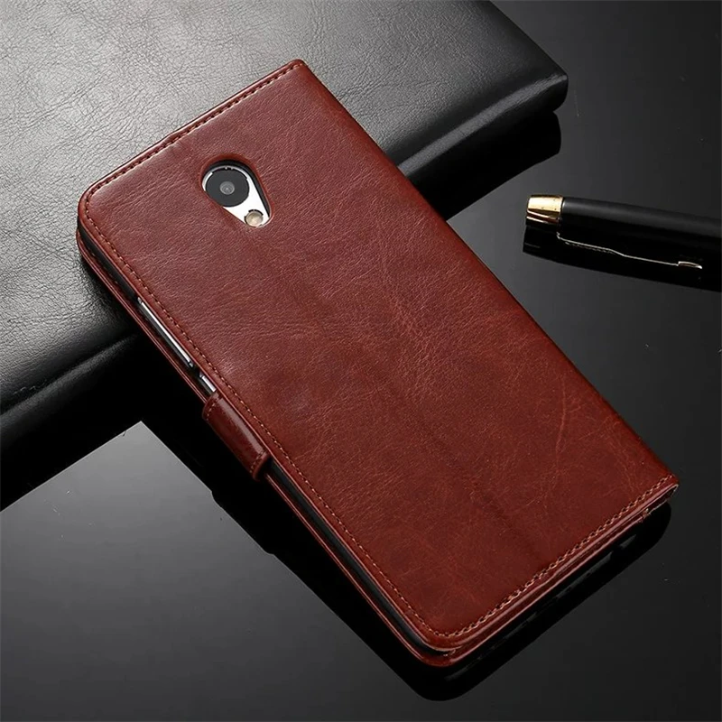Роскошный кожаный чехол кошелек в стиле ретро для Meizu M3e книжка с подставкой M5 Note M3