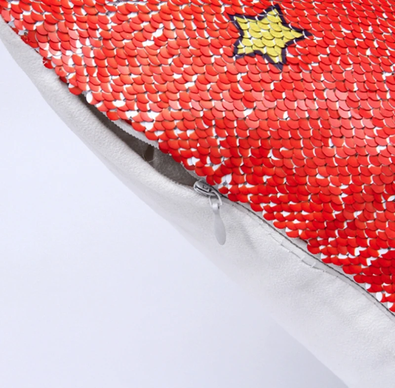 Горячая Распродажа единорог Русалка подушка с блестками чехол сделай сам