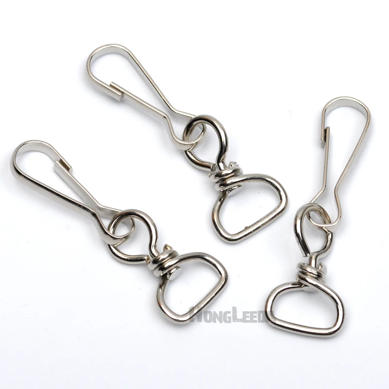 30 шт./лот 13 мм Металлические железные поворотные застежки два крючка кольца