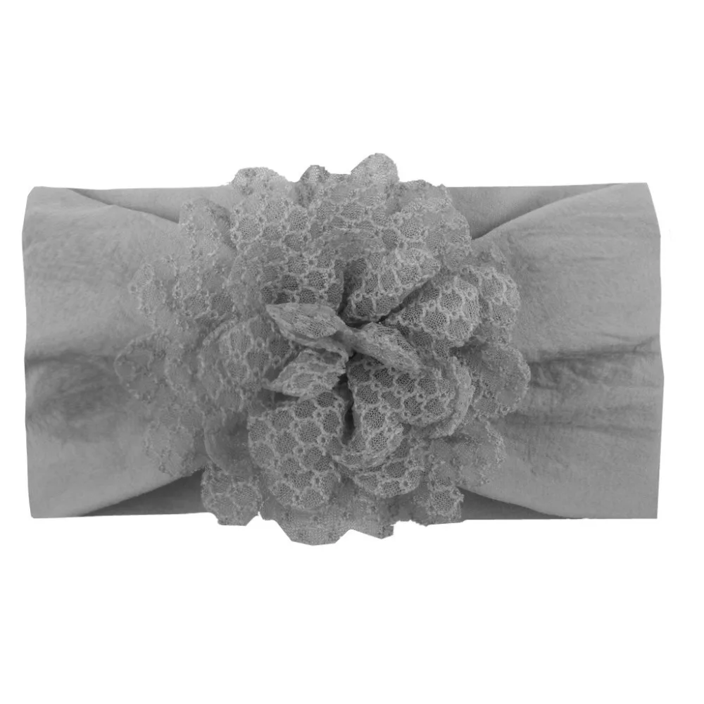 2019 детские повязки на голову с цветком нейлоновые шифоновая повязка для