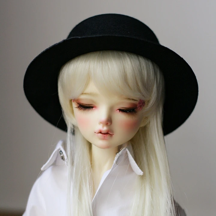 BJD Черная шапка для 1/6 1/4 MSD 17 &quot1/3 24&quot 60 см Высокая Женская SD DK DZ AOD DD кукла