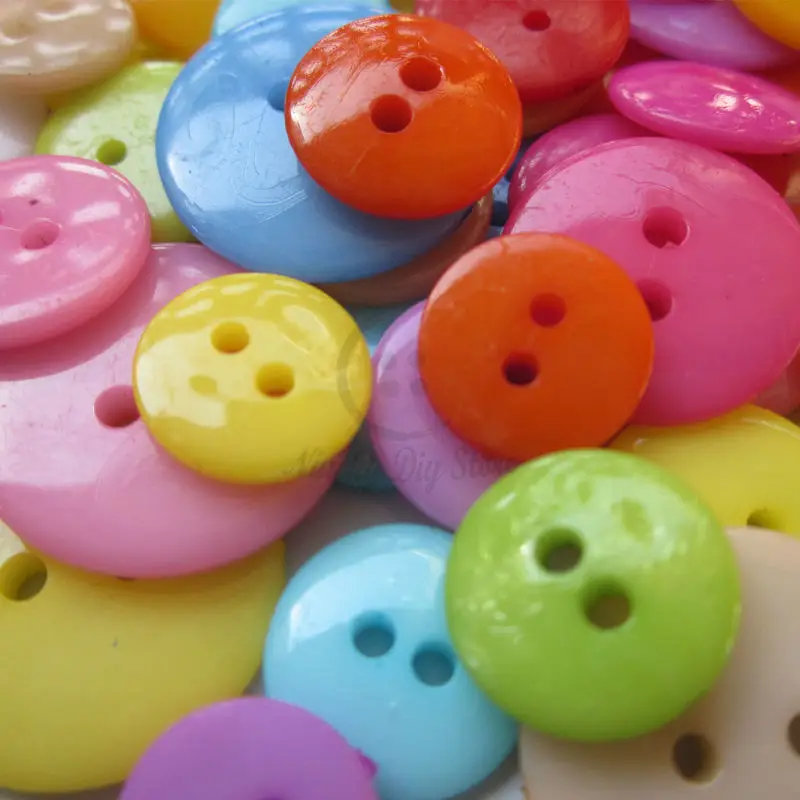 Круглые цветные пластиковые пуговицы для рукоделия 480 шт. 17 7 5 мм 2 отверстия шитья