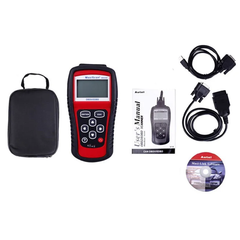 

10pcs/lot MS509 Multi-Languages Diagnostic Tool OBD2/EOBD Auto Code Reader Work For US&Asian&European Car Scanner MS 509
