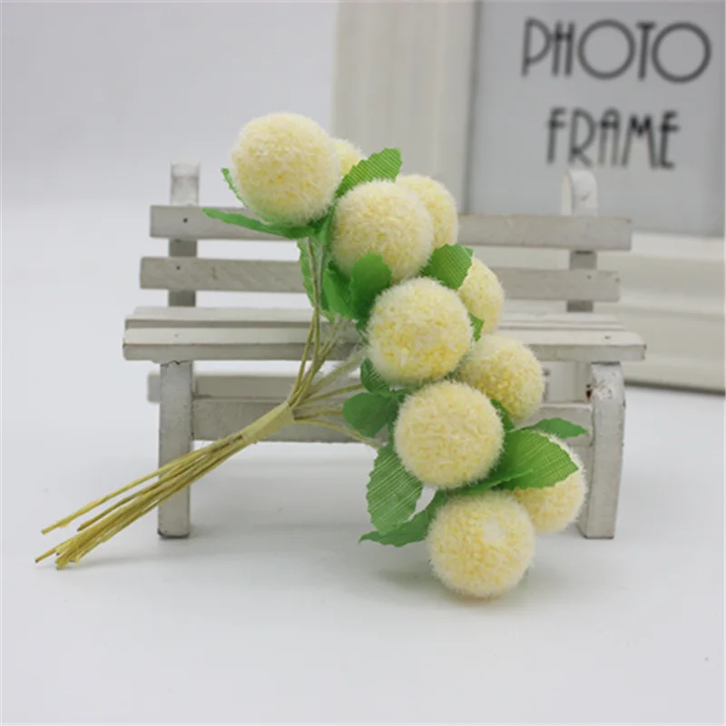 10 шт. яркие цвета имитация милый мультяшный шар искусственные цветы сделай сам