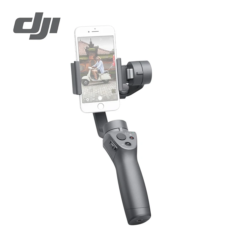 DJI Osmo Mobile 2 ручной карданный 3-осевой Карманный шарнирный стабилизатор для камеры телефона стабилизатор для iPhone 8X samsung huawei Xiaomi гладкая