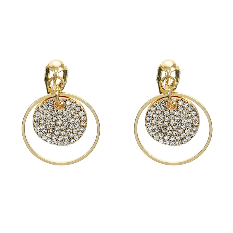 Новый дизайн креативные ювелирные изделия элегантные хрустальные стразы серьги