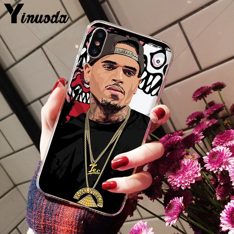 A6 Yinuoda Chris коричневый Breezy Coque Shell чехол для телефона iPhone 8 7 6 6S Plus 5 5S SE XR X XS MAX Coque Shell - Цвет: A6