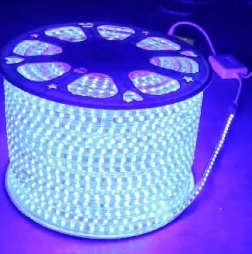 5050 RGB Светодиодная лента AC 220 V 110 120 Ruban светодиодный IP67 Водонепроницаемый Открытый