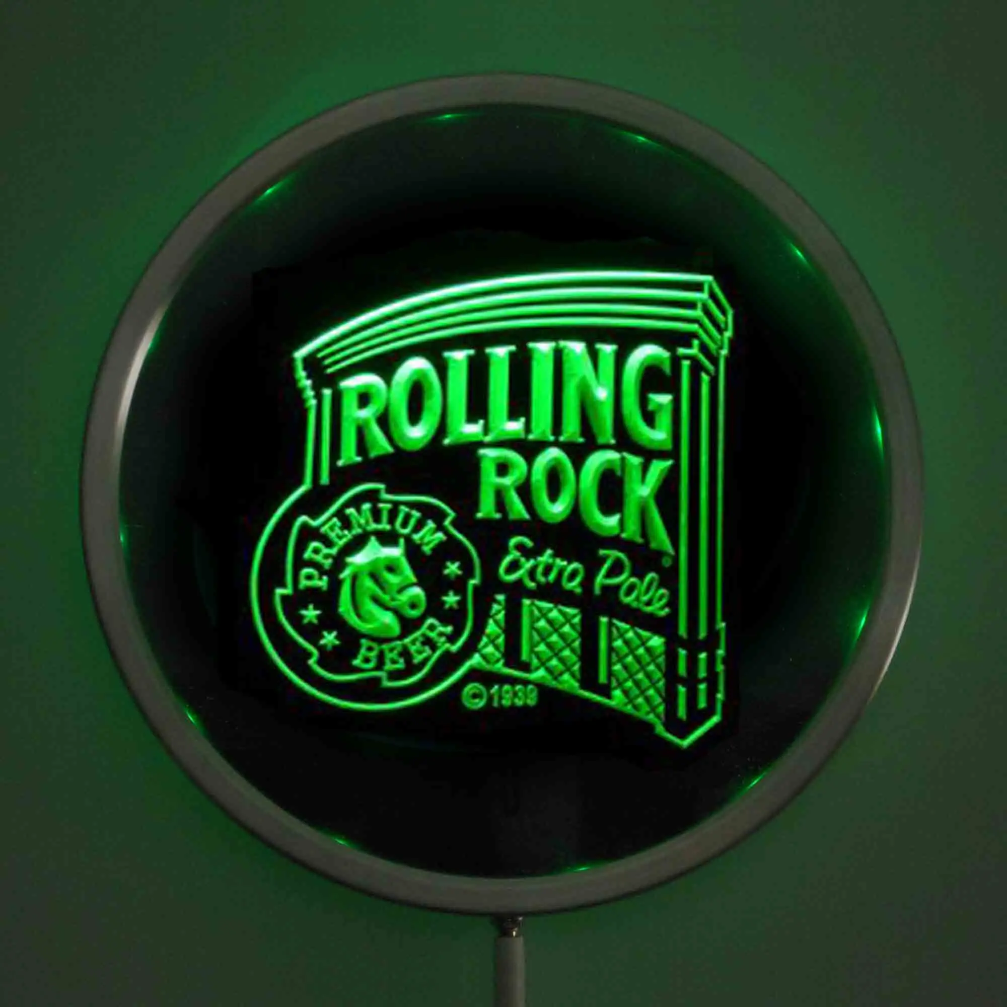 Rs a0019 Роллинг Рок пиво LED неоновые КРУГЛЫЕ ЗНАКИ 25 см/10 дюймов RGB вывеска для бара