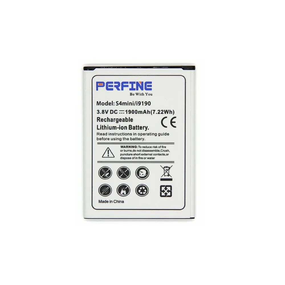 S4 Mini аккумулятор Perfine высокое качество 1900 мАч Замена для Samsung Galaxy mini i9190 i9195 B500BE