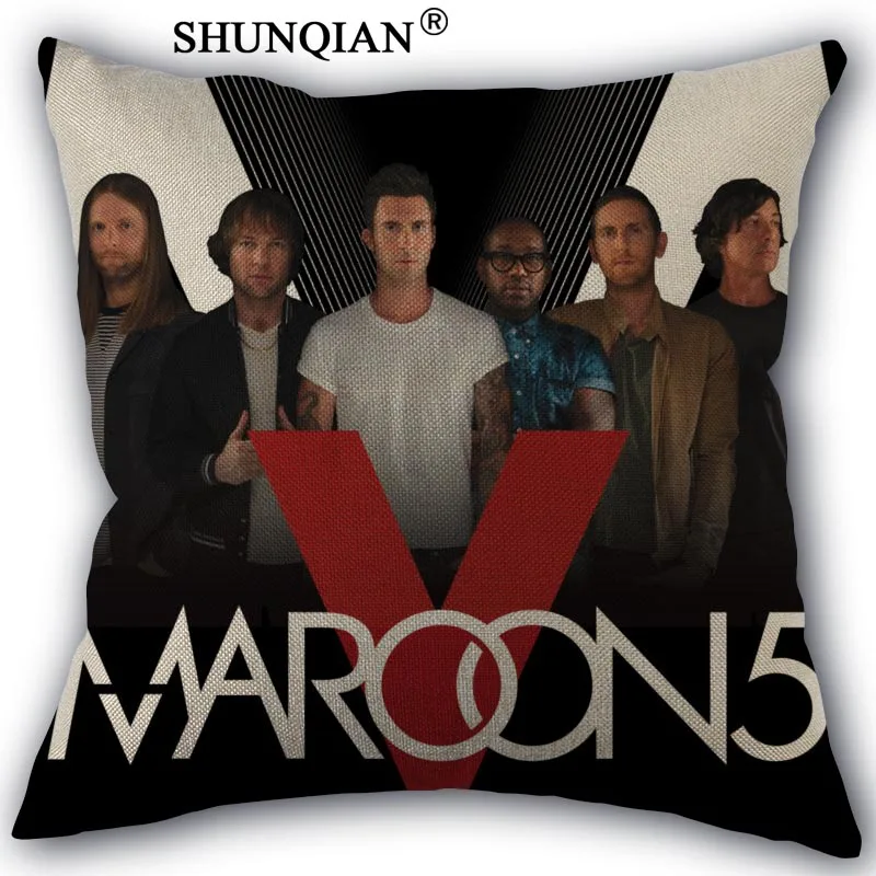 Maroon 5 наволочка из хлопка и льна квадратном каблуке на молнии накидка для подушки