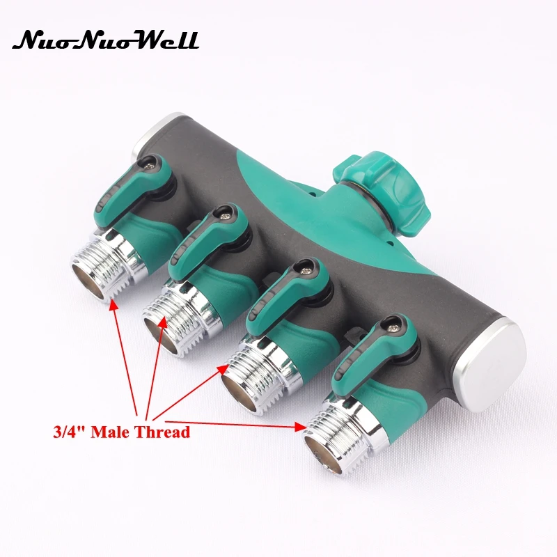 1 шт. 3/4 &quotметаллический кран клапан на шунт разветвитель Оросительная арматура