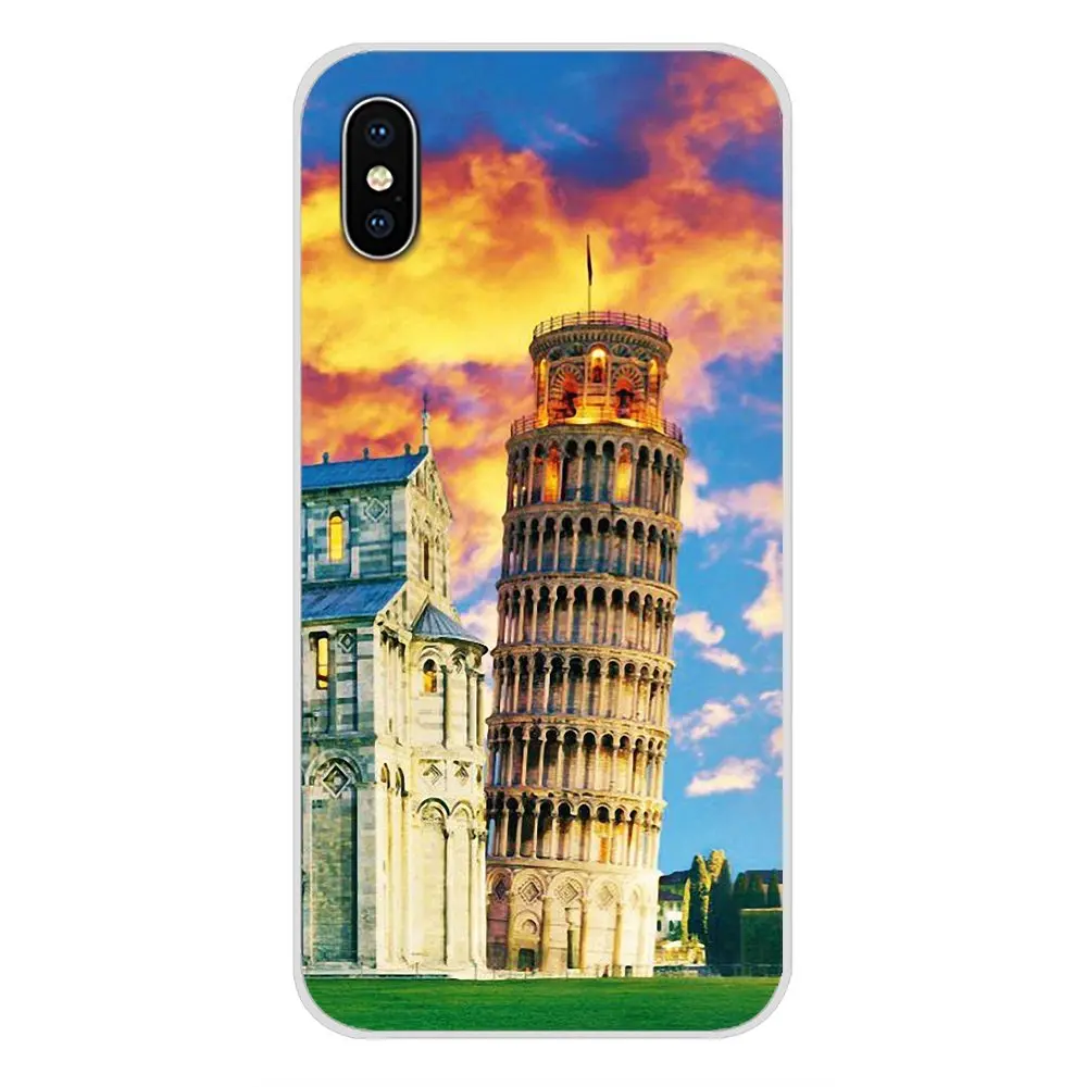 Design Cover Italy Monuments Leaning Tower of Pisa For Huawei Nova 2 3 2i 3i Y6 Y7 Y9 Prime Pro GR3 GR5 2017 2018 2019 Y5II Y6II | Мобильные