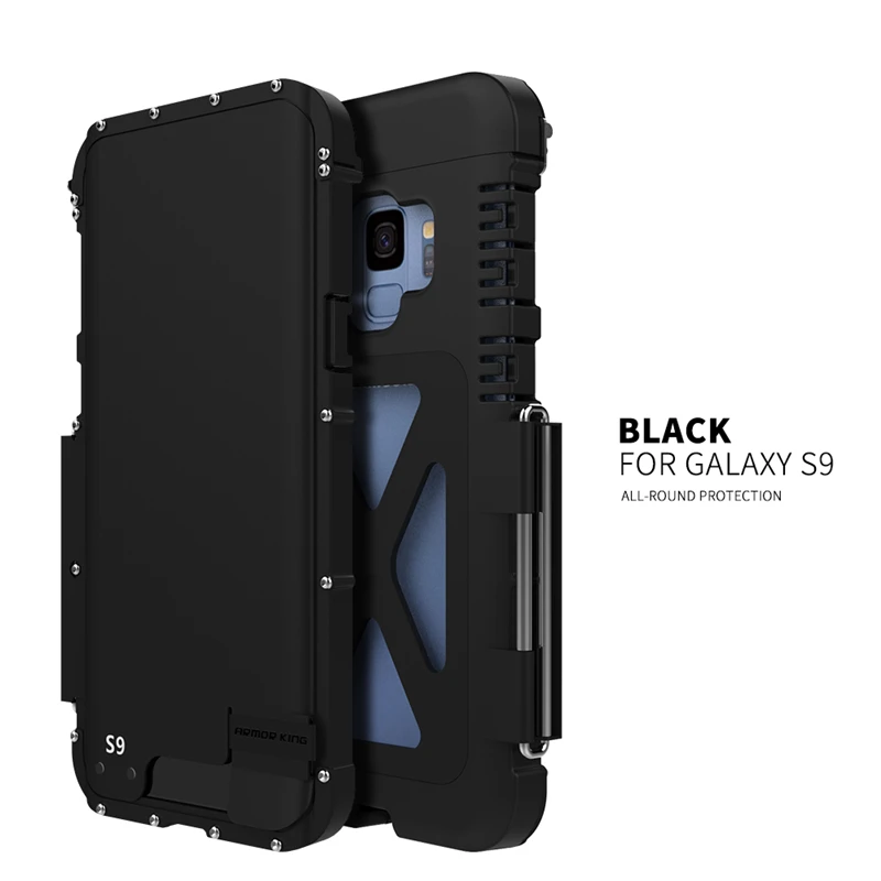 Металлический алюминиевый чехол для телефона s для samsung Galaxy S8 S9 мощный открытый флип-чехол для samsung Galaxy S8plus S9 Plus Note8 чехол Capa