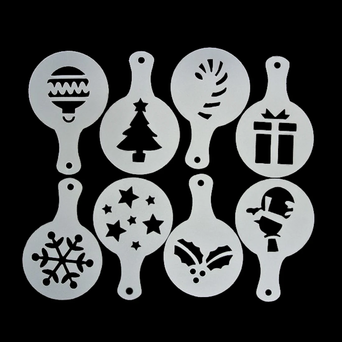Новинка 8 шт./компл. трафарет для украшения рождественской елки торта свадебной