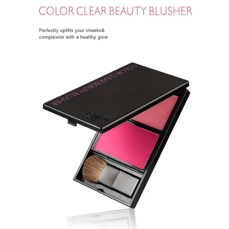 2 вида цветов/набор минеральный пигмент румяна порошок с мягкой кистью