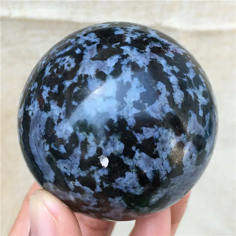 Натуральный стеклянный шар из яшмы gabbro 55 60 мм|Камни| |