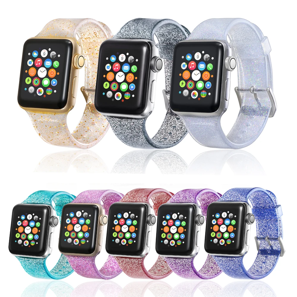 Ремешок силиконовый для Apple Watch 38 мм 42 сменный резиновый браслет iwatch series 5 4 3 2 1 40 44 |