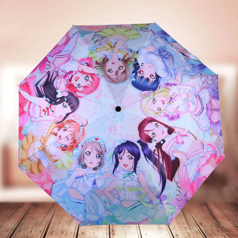 Синий Много денег японского аниме waifu зонтик Зонт индивидуальный подарок - Цвет: Синий