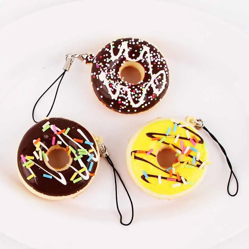 Новинка 1 шт. милый брелок цветной яркий мягкий для сотового телефона случайный