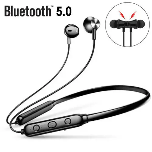 Магнитная bluetooth-гарнитура с креплением на шею беспроводные Bluetooth 5 0 стерео