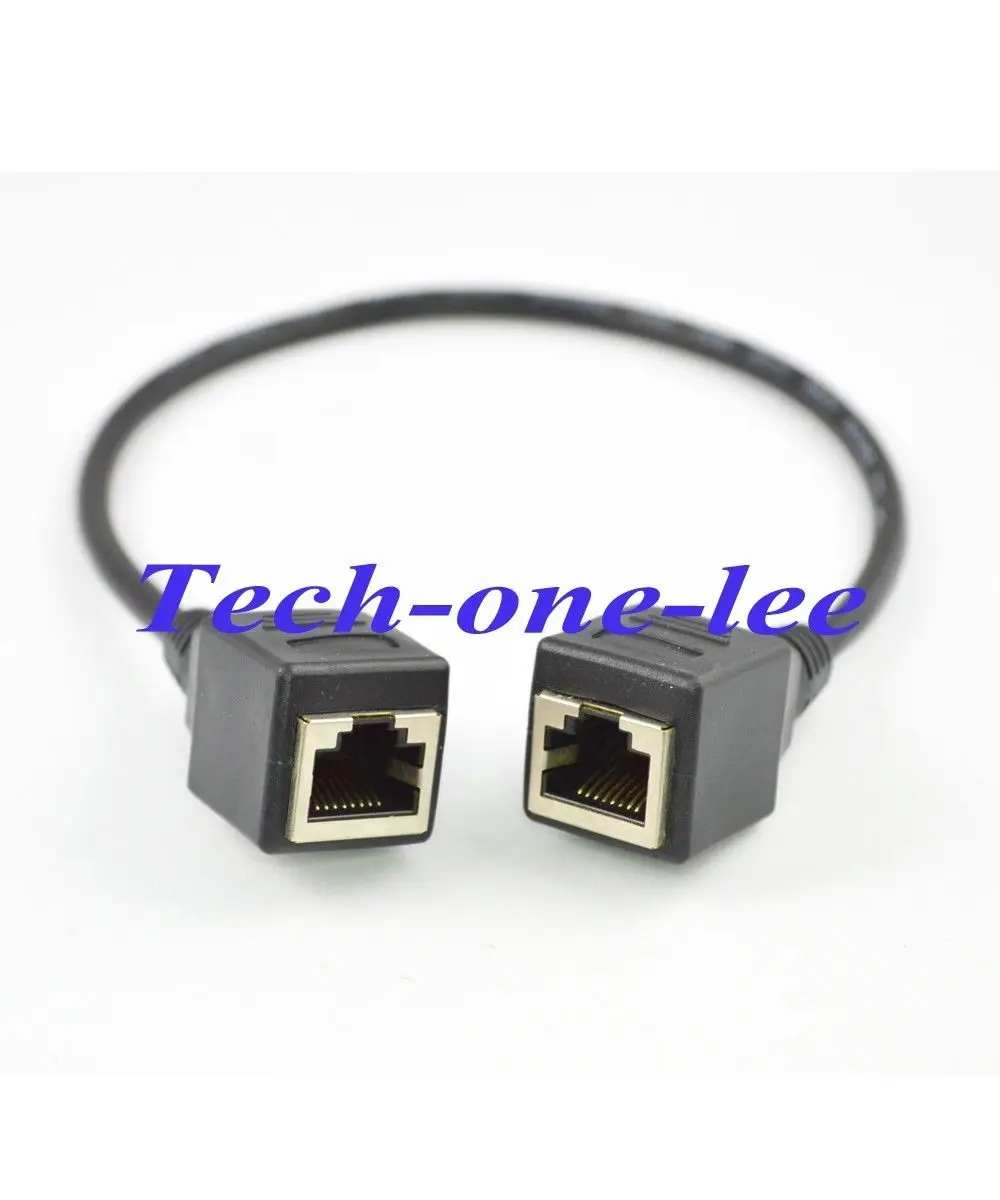 11 8 'ɾthernet LAN RJ45 сетевой разъем Jack к женскому адаптерному кабелю 30 см |