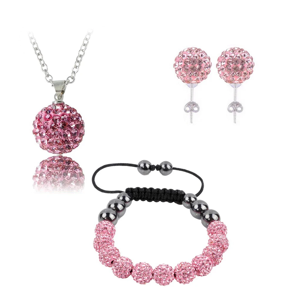 Модные глины Набор для Для женщин кулон браслет серьги комплект ювелирных