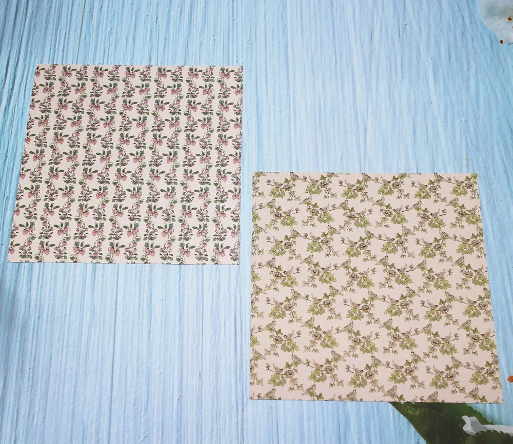 6 ''односторонняя печать сад и зима ремесло бумага для свадебной карты