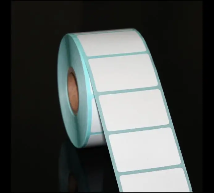 1000pcs/Roll 5roll/lot  Waterproof Blank White Adhesive Thermal Label Sticker Paper 20*10mm Supermarket Price Blank Label